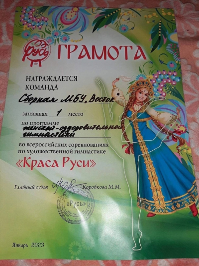 Всероссийские соревнования по художественной гимнастике "Краса Руси"
